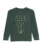 Nike Little Boys 2T-7 Long Sleeve Just Do It T-Shirt