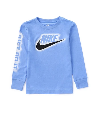 Nike Little Boys 2T-7 Long Sleeve Powder Play T-Shirt