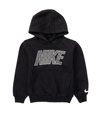 Nike Little Boys 2T-7 Long Sleeve Shine Fleece Hoodie