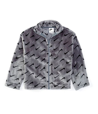 Nike Little Boys 2T-7 Long-Sleeve Swoosh-Pattern Jacket