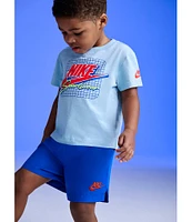 Nike Little Boys Short Sleeve Ace Your Game Knit T-Shirt & Taffeta Shorts Set
