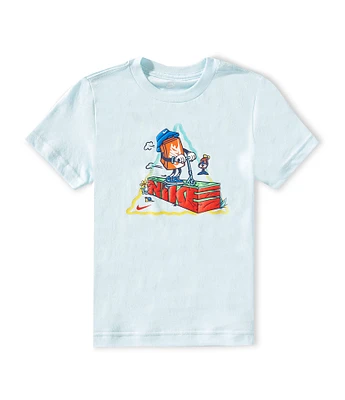 Nike Little Boys 2T-7 Short-Sleeve Boxy Mascot Riding Scooter T-Shirt