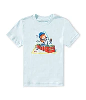 Nike Little Boys 2T-7 Short-Sleeve Boxy Mascot Riding Scooter T-Shirt