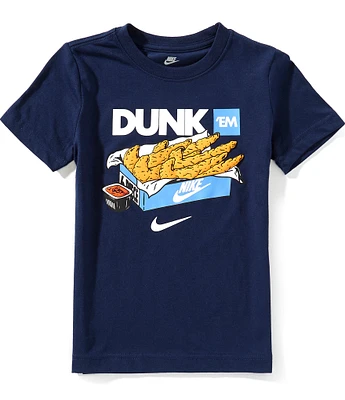 Nike Little Boys 2T-7 Short Sleeve Dunk 'Em Tenders T-Shirt