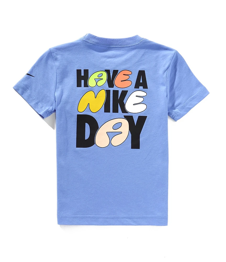 Nike Little Boys 2T-7 Short Sleeve Have A Nike Day Graphic T-Shirt