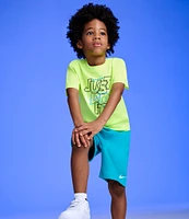 Nike Little Boys Short Sleeve Just Do It Knit T-Shirt & French Terry Shorts Set