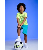 Nike Little Boys Short Sleeve Just Do It Knit T-Shirt & French Terry Shorts Set