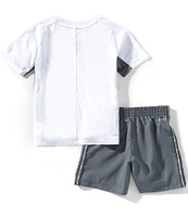 Nike Little Boys Short Sleeve Knit T-Shirt & Dri-FIT Multi Woven Shorts Set