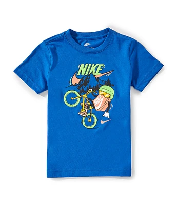 Nike Little Boys 2T-7 Short-Sleeve Mascot Character Boxy Biking T-Shirt