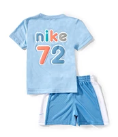 Nike Little Boys Short-Sleeve Nike Flag Graphic Jersey T-Shirt & Mesh Shorts Set