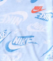 Nike Little Boys Short-Sleeve On The Move Printed Jersey T-Shirt & Solid French Terry Shorts Set
