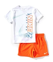 Nike Little Boys 2T-7 Short-Sleeve Rhythm Jersey T-Shirt & Dri-FIT Woven Shorts Set
