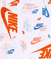 Nike Little Boys 2T-7 Short-Sleeve Sportswear Printed Jersey T-Shirt & Solid French Terry Short Set