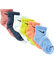 Nike Little Boys Performance Ankle Sock 6-Pack
