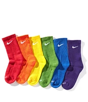 Nike Little Boys 4-7 Performance Crew Socks 6-Pack