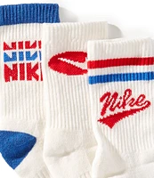 Nike Little Boys 4-7 Retro Crew Socks 3-Pack