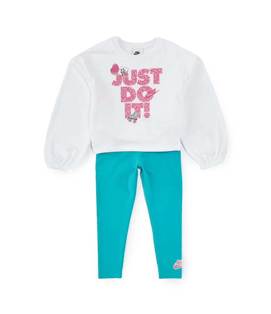 Nike Little Girls 2T-6X Notebook Crew Legging 2-Piece Set