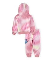 Nike Little Girls 2T-6X Long-Sleeve Solarized Printed Fleece Hoodie & Matching Jogger Pant Set