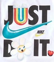 Nike Little Girls 2T-6X Short Sleeve Just Believe Scooter Set