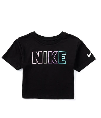 Nike Little Girls 4-6X Short Sleeve Femme Pop Graphic T-Shirt