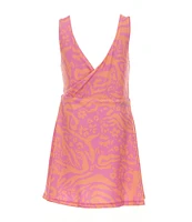Nike Little Girls 4-6X Sleeveless Wildflower Print Drop-Waist Dress