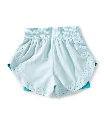 Nike Little Girls 4-6X Sunny Swoosh Dri-Fit Jersey Shorts