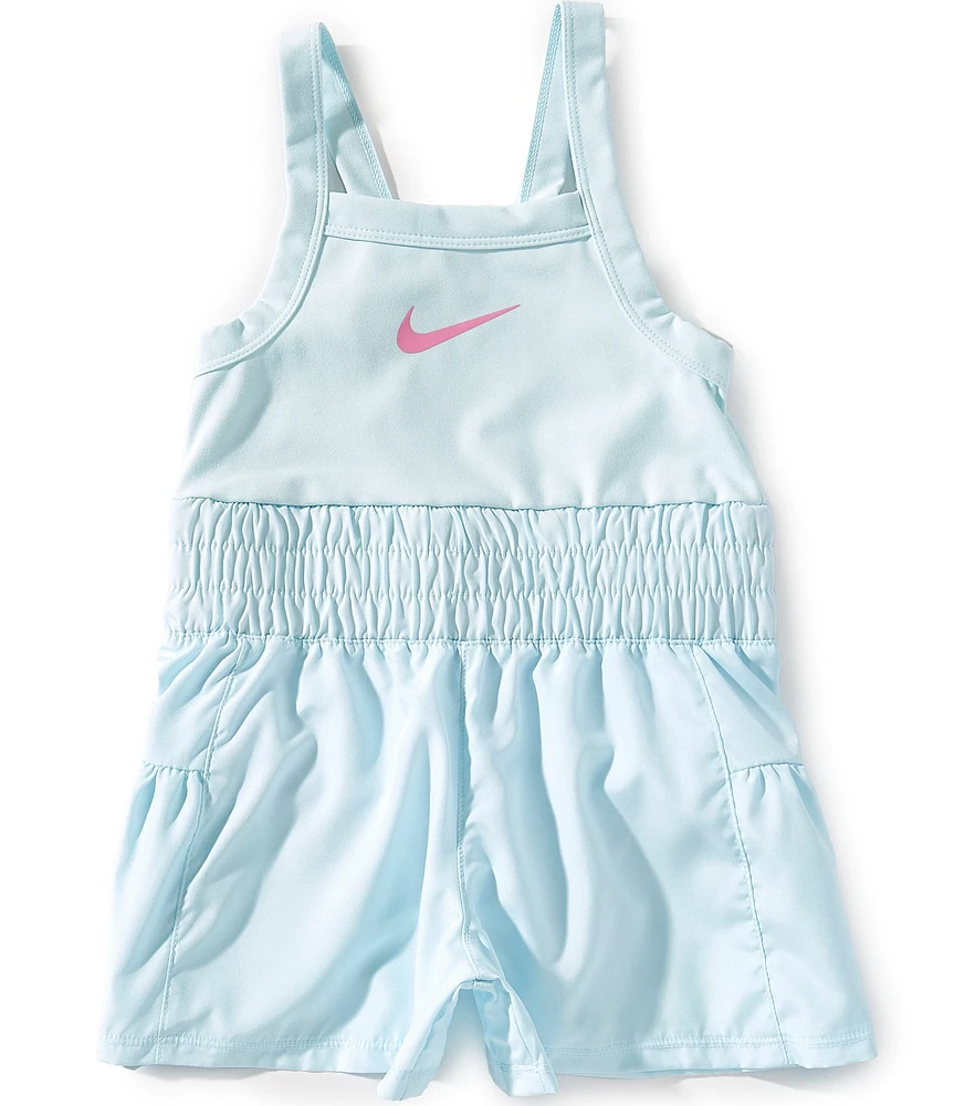Nike Little Girls 4-6X Sunny Swoosh Runsie Romper