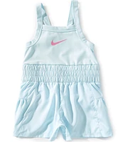 Nike Little Girls 4-6X Sunny Swoosh Runsie Romper