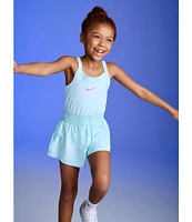 Nike Little Girls 4-6X Sunny Swoosh Runsie Romper