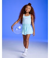 Nike Little Girls 4-6X Sunny Swoosh Runsie Romper