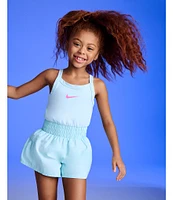 Nike Little Girls 4-6X Sunny Swoosh Runsie Romper