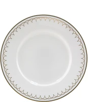 Nikko Lattice Gold Scalloped Bone China Bread & Butter Plate