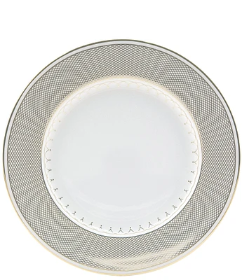 Nikko Lattice Gold Scalloped Bone China Salad Plate