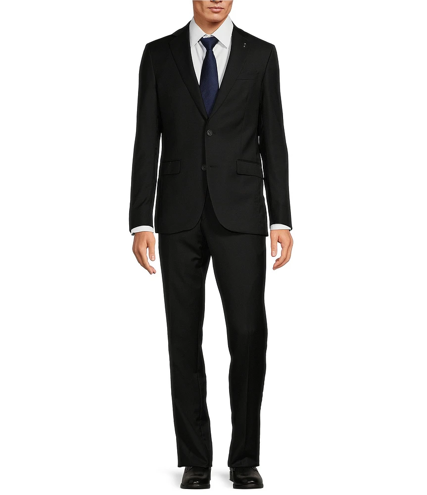 No Ordinary Joe by Ted Baker London Modern Fit Flat Front Solid 2-Piece Suit