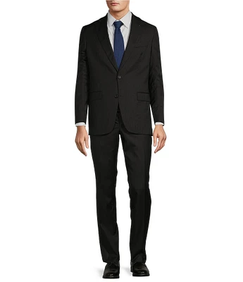 No Ordinary Joe by Ted Baker Modern Fit Flat Front Micro Stripe 2-Piece Suit