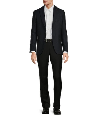 No Ordinary Joe by Ted Baker Modern Fit Flat Front Solid 2-Piece Suit