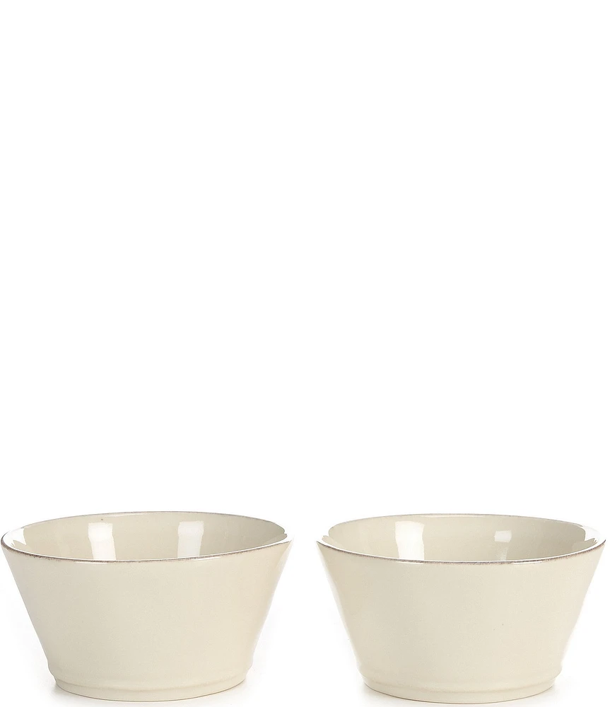 Noble Excellence Astoria Collection Glazed Stoneware Fruit Bowls, Set of 2