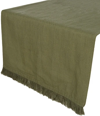 Southern Living Classic Fringe Table Runner, 70#double;