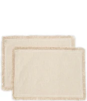 Southern Living Fringe Placemats, Set of 2