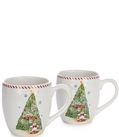 Noble Excellence Mr Bingle Tree Mugs, Set of 2