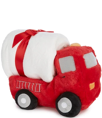 Noble Excellence Warm Shop Collection Fire Truck Plush and Throw Set