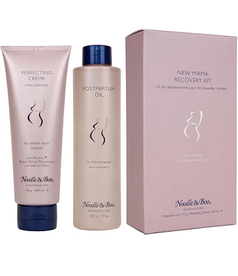 Noodle & Boo Maternity New Mama Postpartum Oil & Perfecting Creme Recovery Kit - 4th Trimester