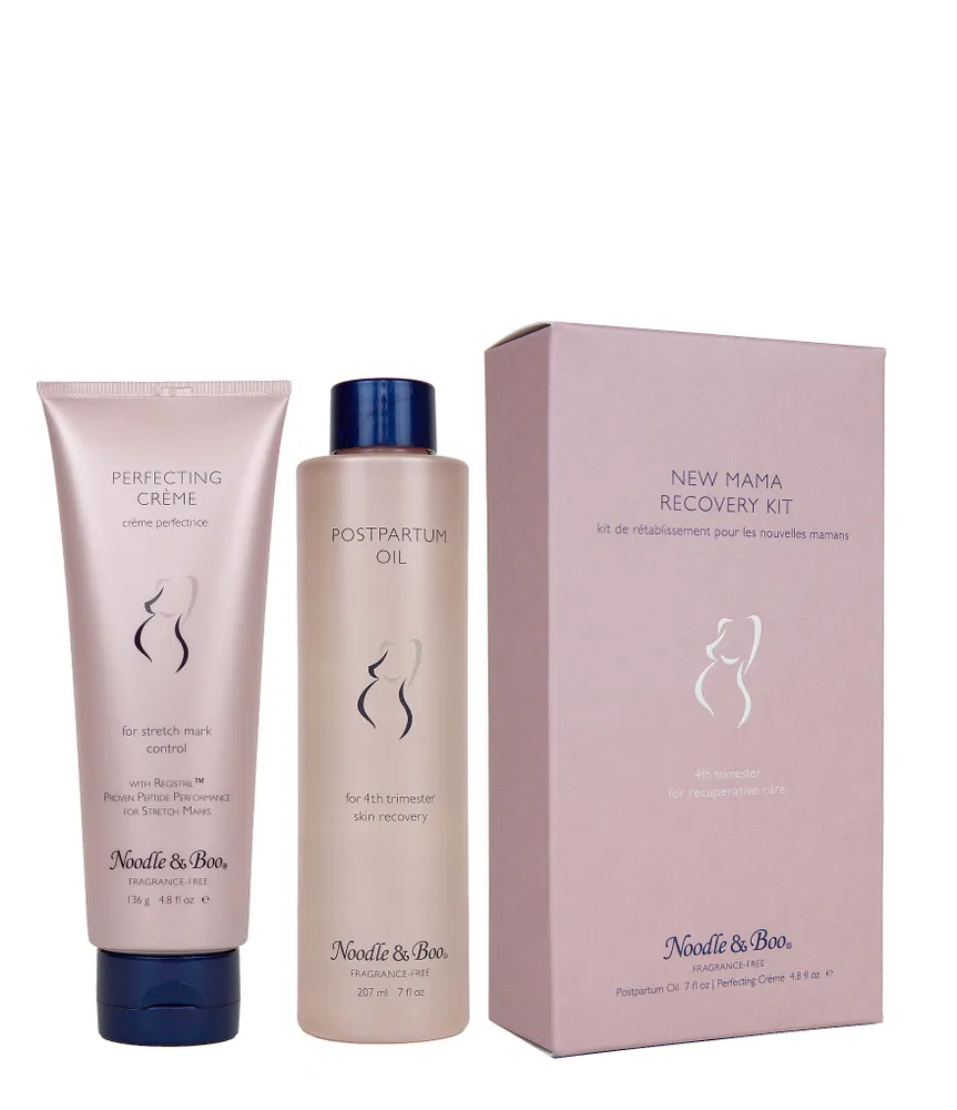 Noodle & Boo Maternity New Mama Postpartum Oil & Perfecting Creme Recovery  Kit - 4th Trimester