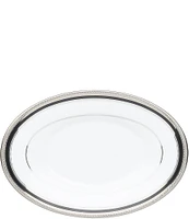 Noritake Austin Platinum Porcelain Butter & Relish Tray