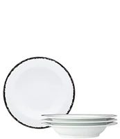 Noritake Black Rill Collection Pasta Bowls, Set of 4