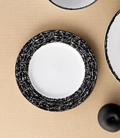 Noritake Black Rill Collection Salad Plates, Set of 4