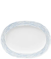 Noritake Blue Hammock 14#double; Porcelain Oval Platter