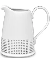 Noritake Hammock Collection Dot Pitcher, 2-Quart