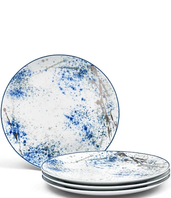 Noritake Blue Nebula Set of 4 Dinner Plates