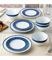 Noritake Rill Collection 12-Piece Set, Service For 4